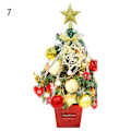 Miniatyrbild 1 av 5: Farfi 1 Set Led Vackert Handgjort Mini Julgran Estetisk Elegant Pvc Julgransmodell För Hemmet7