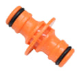 Miniatyrbillede 2 af 4: 6 Stykker Dobbelt Hanrørskobling Rørfittings til Samling af Haveslange (Orange)