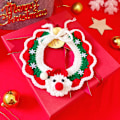Miniatyrbillede 2 af 3: #Sødt julepynt til kæledyr, julesnefnug tørklæde#