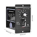 Miniatyrbillede 4 af 5: US-52 Enkeltfaset AC Mikromotor Hastighedsregulator 400W AC220V 50/60Hz Sort