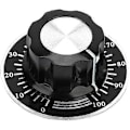Miniatyrbillede 1 af 5: 5 stk. 6 mm/27 mm Potentiometerknap Potentiometer Riflet Knapper Lydstyrkekontrol Drejehætte med Digital Skala Plade MF-A03