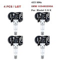 Miniatyrbild 3 av 5: 1 Set med 4 Tpms 433mhz Däcktryckssensorer För Model S Model X Model 3 1034602-00-a 103460200a