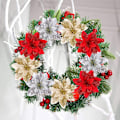 Miniatyrbilde 2 av 5: #Juletrærblomsterdekorasjon med paljetter 6 stk Juleblomster Jule#