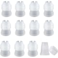 Miniatyrbillede 1 af 3: 12-pak Koblinger til Sprøjteposer, Små Plastikkoblinger Kagedekorationskobling til Glasurdyser, Sprøjteposekoblinger (2,4*1,6*3,2 cm)