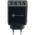 Miniatyrbilde 1 av 5: USB-vegglader, 4 porter/Intelligent funksjon og ultrasnabb 3.