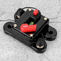 Miniatyrbillede 4 af 5: Bil Audio Automatisk Manuel Reset Sikringsholder Strømafbryder 12V 50A