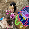 Miniatyrbilde 3 av 5: /#/Foldbar strandveske i mesh for leker/#/