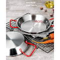 Miniatyrbillede 5 af 5: Non-stick Paellapande i rustfrit stål, paellafad 32 cm