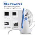 Pikkukuva 5 / 5: USB-pöytätuuletin, Kannettava hiljainen tuuletin, Tehokas minituuletin, 3 nopeutta