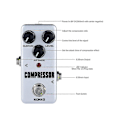 Miniatyrbild 2 av 5: Gitarr Effektpedal Kompressor Helt Analog Krets Gitarrkompressor Pedal För Gitarrtillbehör