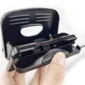 Miniatyrbilde 3 av 4: Metallhullstans med kapasitet for 20 ark, svart
