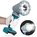 Miniatyrbillede 2 af 5: Led Arbejdslampe Tre-trins Justerbar Bærbar Hjemme Nødlampe Egnet Til 18v Batteri