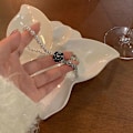 Miniatyrbillede 5 af 5: Blomster diamanter perle halskæde mode temperament design s