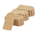 Miniatyrbild 2 av 5: Presentkort i Kraftpapper, Brun, Skalformad 4x2 cm, 100-pack med Snöre