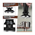 Miniatyrbild 5 av 5: Espresso Tamper Kaffe Tamp 53mm, Fjäderbelastad Espresso Tamper Set med Konstant Tryck, för Barista C