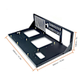 Miniatyrbild 4 av 5: Öppet datorchassi Rackstöd X79 X99 Dubbla Servrar Moderkort DIY Öppet datorchassi för ATX M ATX ITX Moderkort