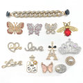 Miniatyrbilde 3 av 5: 14 stk 3D Hagesko-Sandal Ornamenter (Rhinestone Butterfly), Sko-Smykker