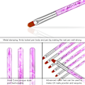 Miniatyrbild 4 av 5: *7 st Akryl Nagelborstar Set med UV Gel Applicering*