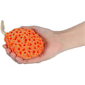 Miniatyrbild 3 av 5: Duschsvamp för kropp och havsdusch, mjuk svamp för kropp, spa, tvätt och rengöring badboll (orange)