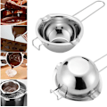 Miniatyrbillede 4 af 5: Skål 400 ML, bain-marie i rustfrit stål til chokolade, sukker
