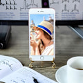 Miniatyrbilde 5 av 5: #Tommer (Gull) 4 Stykker Jern Display Stativ Jern Staffeli Plakett Display Stativ Fotoholder for Hjemmedekor#