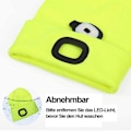 Miniatyrbilde 3 av 5: /#/Hatt og skjerf lue med LED-lys LED lue opplyst hodelykt lue/#/