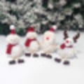 Miniatyrbild 3 av 5: *4 Juldockor Hänge Små Jultomtar Ornament Julpynt*