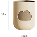 Miniatyrbilde 2 av 4: Enkel Sky Munnskyllkopp Hjemme Tannbørstekopp Kreativ Søt Par Munnskyllkopp (Beige og Brun)