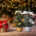 Miniatyrbilde 4 av 5: #Mini Juletre - Sølv (med Pynt), 20cm Des#