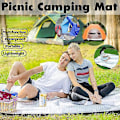Miniatyrbillede 2 af 5: Camping Fugtbestandig Måtte Multipurpose Picnic Strand Sædeunderlag Tæppe Tyk Aluminium Film Udendørs 200*200cm