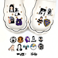 Miniatyrbillede 2 af 5: 20 Stykker 3D Clog-Sandaler Pynt (Wednesday Addams), Sko Charms