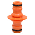 Miniatyrbillede 1 af 4: 6 Stykker Dobbelt Hanrørskobling Rørfittings til Samling af Haveslange (Orange)