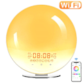 Miniatyrbillede 1 af 7: #Natlampe stemningslys vækkeur - søvnstøtte, Bluetooth, radio,#