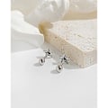 Miniatyrbillede 2 af 5: Øreringe, kvinder, mænd, simple, sorte, femtakkede stjerneøreringe, stjernesmykker, stjerneøreringe