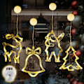 Miniatyrbild 1 av 4: #4 stycken LED-julfönsterlampor#
