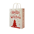 Miniatyrbillede 1 af 5: #Julegaveposer i Kraftpapir med Assorterede Juleprint til Kraft 8 stk#