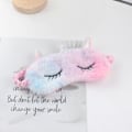 Pikkukuva 1 / 5: Sininen violetti sekoitettu unimaski, eläin silmämaski plushista piirretty