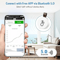Miniatyrbild 3 av 5: Bluetooth Termometer Hygrometer, Mini Inomhus Termometer med App, Datalagring, Temperaturövervakningssensor, Ansluten Termometer för Hem, Kontor,