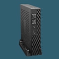 Miniatyrbillede 5 af 5: DX01 Mini ITX Computer Case Tynd Halv Højde Hurtig Varmeafledning Understøtter VESA-montering Valset Stål Bærbar Desktop Chassis PC Tilbehør