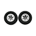 Miniatyrbillede 2 af 5: /#/4 stk./sæt RC Crawler-dæk 1:16 Crawler-dæk Gummidæk RC Tilbehør Fjernbetjening Militærbil Del/#/