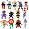 /#/1 tekopps huvud Cuphead Chalice Devil Boss King Dice plysch do/#/