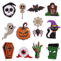 Miniatyrbilde 2 av 5: 12 Stykker Halloween Broderi Stryke-på-lapp, Selvklebende Broderi