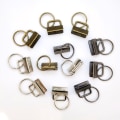 Miniatyrbillede 3 af 4: #15 Stykker Nøglering Hardware Metal DIY Rem Haleclips med Ring Nøglering Klemme Armbånd Fastgørelse Taske Snøre Håndlavet Håndværk Sølv Sort Bronze#
