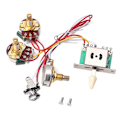 Miniatyrbillede 1 af 3: 1 Sæt Elektrisk Guitar Ledningsnet Formonteret Kit 5-vejs Omskifter 1 Volume 1 Tone Pot Jack 250K 1T1V GU104