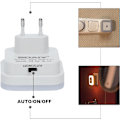 Miniatyrbillede 4 af 5: 2 stk. Natlampe 0,5W Automatisk LED Lampe med Fysisk PIR Bevægelsessensor