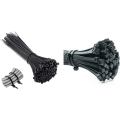Miniatyrbillede 1 af 5: Sorte, 100 stk. 3*100 kabelbindere, professionelle kabelbindere, nylon c