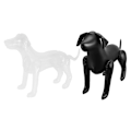 Miniatyrbild 2 av 4: 2 st Uppblåsbar Hund Skyltdocka Hundkläder Display Skyltdocka PVC Hund Kläder Skyltdocka