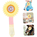 Miniatyrbild 3 av 5: Solros Bubbelmaskin Batteridriven Bubbelmaskin Jätte Bubbelstav Automatisk Bubbelmaskin Bubblor för 1-3 Plastleksak Rosa Gåva Bubbelstav