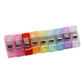 Pikkukuva 6 / 6: #9 Ompeluklipsit peittojen kiinnittämiseen DIY Muoviset ompeluklipsit 27 x 10mm Pienet monitoimiklipsit ruokapusseille - Sekalaiset värit#