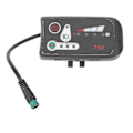 Miniatyrbilde 4 av 4: Elektrisk Sykkel LED Strømdisplay Panel Elektrisk Sykkel Modifikasjon Display Meter Med Vanntett 5p Hannplugg For 22.2mm Styre
